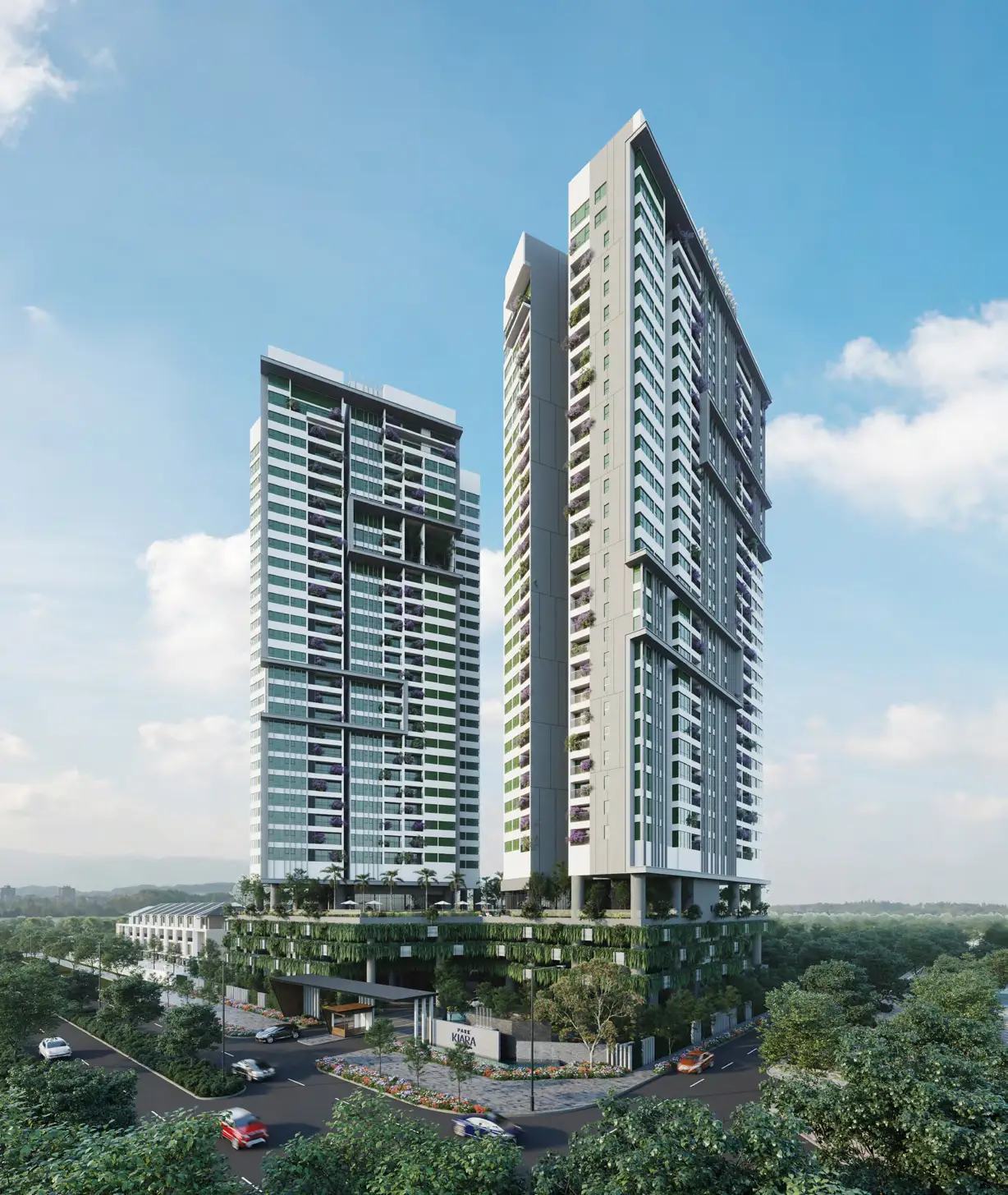 Phối cảnh chung cư Park Kiara tại khu đô thị ParkCity Hanoi