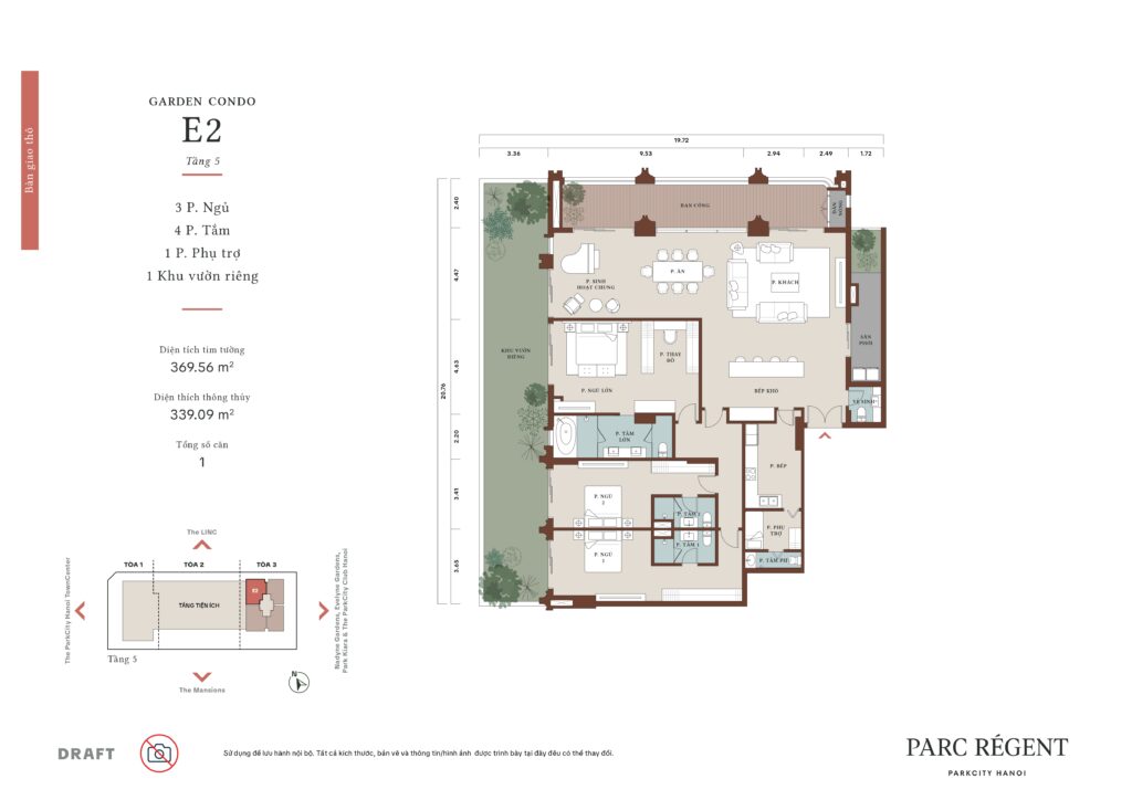 Parc Régent - căn T3/5/2/E2 · Ảnh 1